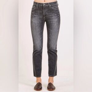 AG Isabelle High Rise Straight Crop Jeans